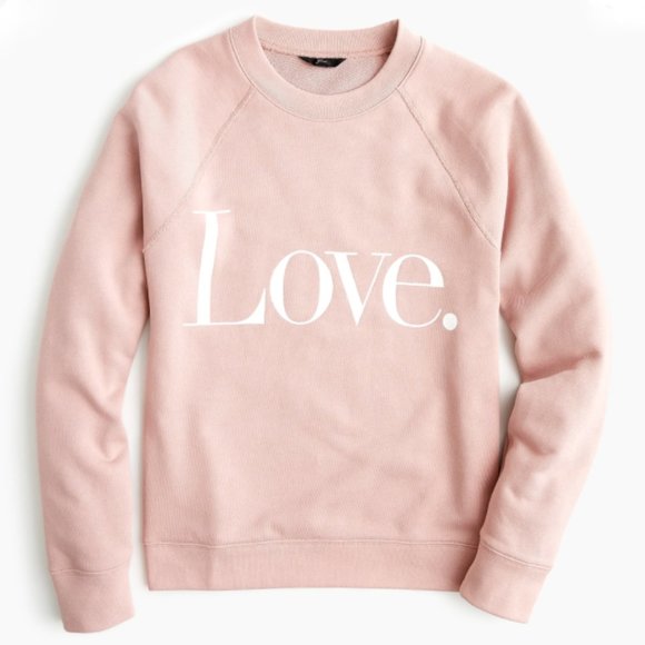 j crew love sweatshirt